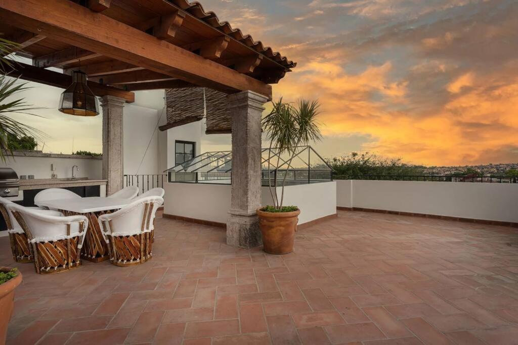 Elegant 3Br Home With Rooftop & Grill In Centro San Miguel Сан Мигел де Аленде Екстериор снимка